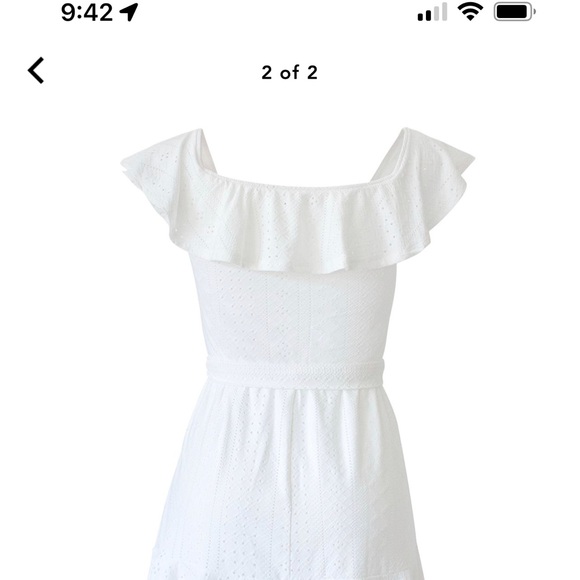 BCBG Off the shoulder flounced dress - Picture 2 of 2